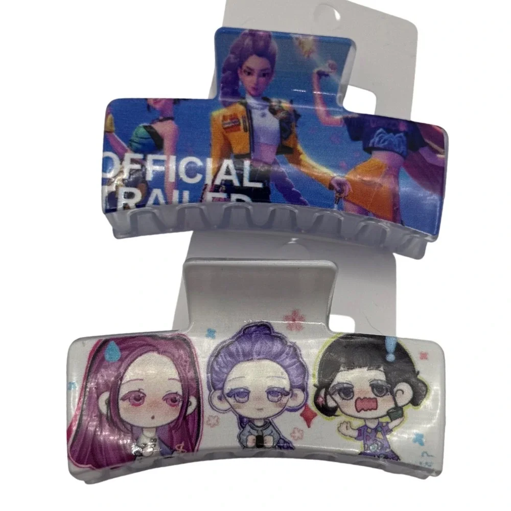 Kids Hair Claw Clips Set Cute Anime Characters‎ Hair Accessories
